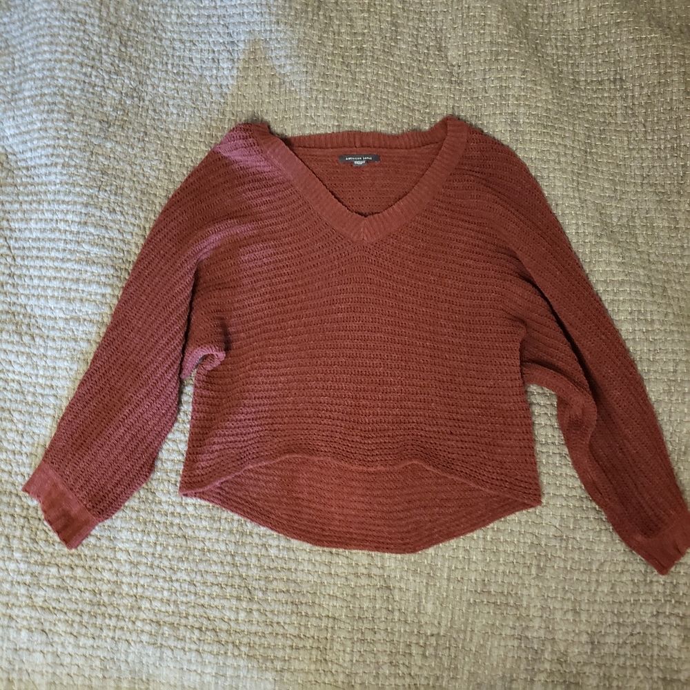 Cropped Knit Sweater - American Eagle Outfitters
